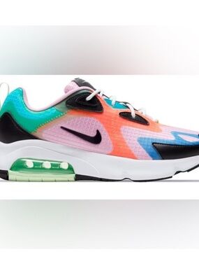 Nike Kids' Air Max 200 SE Pink, Teal, Coral & Blue Sneaker
